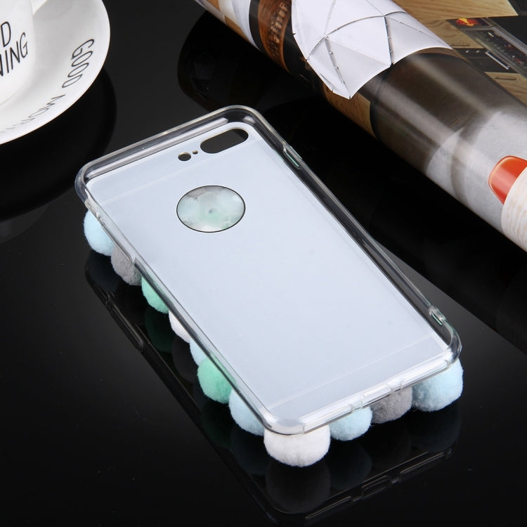 For iPhone 8 Plus & 7 Plus   3D Furry Balls Pattern TPU Protective Case