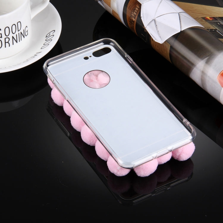 For iPhone 8 Plus & 7 Plus   3D Furry Balls Pattern TPU Protective Case