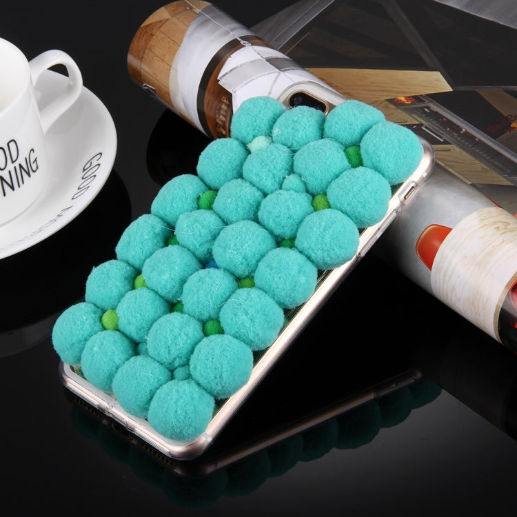 For iPhone 8 Plus & 7 Plus   3D Furry Balls Pattern TPU Protective Case