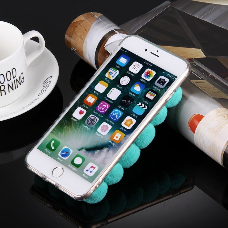For iPhone 8 Plus & 7 Plus   3D Furry Balls Pattern TPU Protective Case