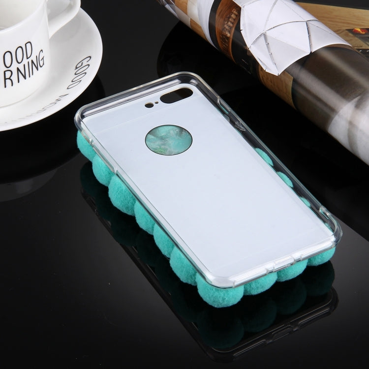 For iPhone 8 Plus & 7 Plus   3D Furry Balls Pattern TPU Protective Case