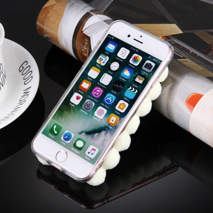 For iPhone 8 Plus & 7 Plus   3D Furry Balls Pattern TPU Protective Case