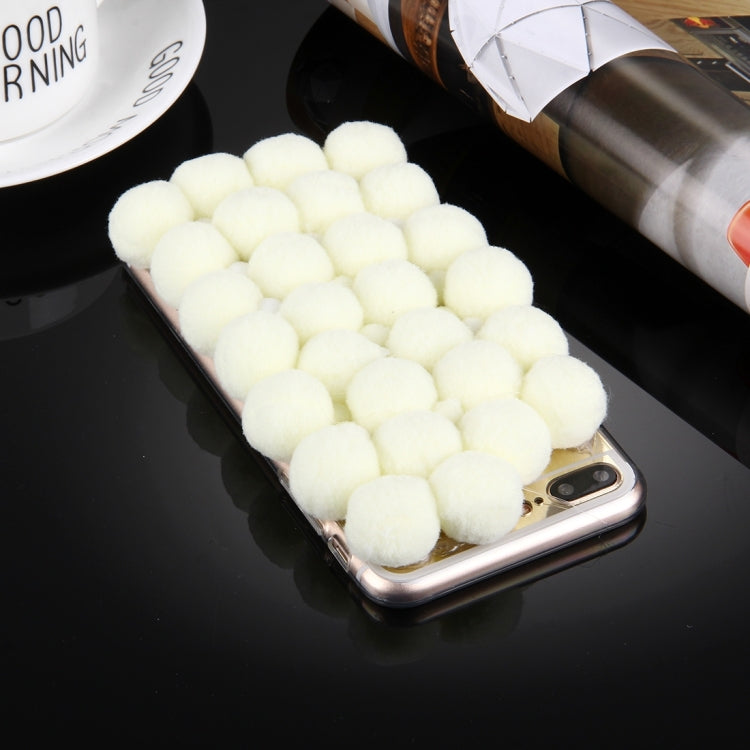 For iPhone 8 Plus & 7 Plus   3D Furry Balls Pattern TPU Protective Case