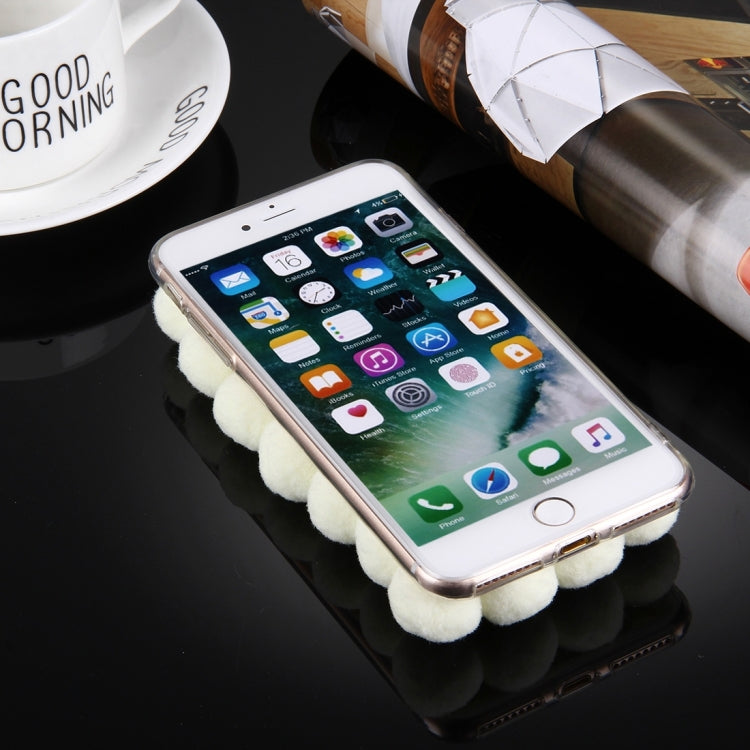 For iPhone 8 Plus & 7 Plus   3D Furry Balls Pattern TPU Protective Case