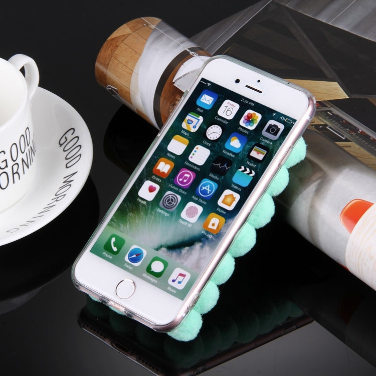 For iPhone 8 Plus & 7 Plus   3D Furry Balls Pattern TPU Protective Case