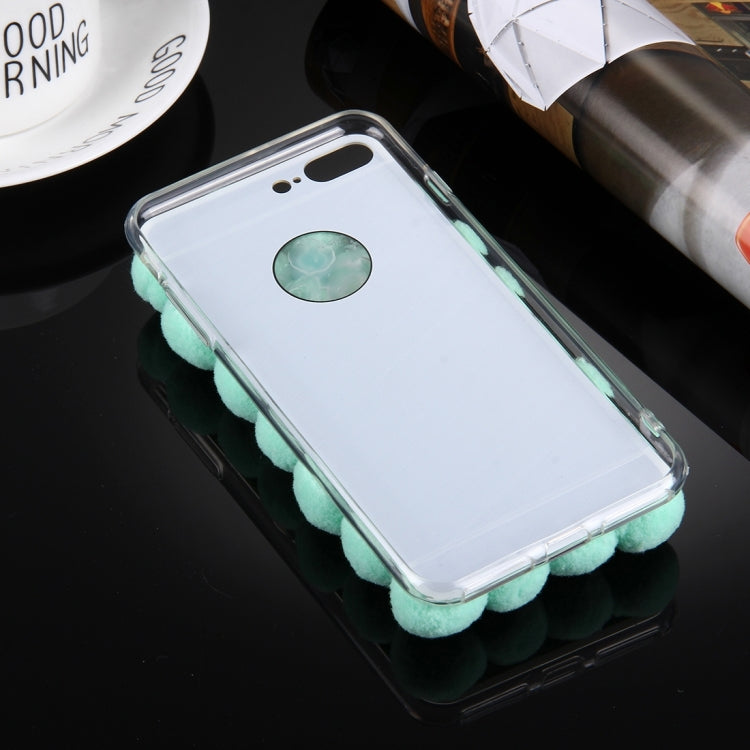 For iPhone 8 Plus & 7 Plus   3D Furry Balls Pattern TPU Protective Case