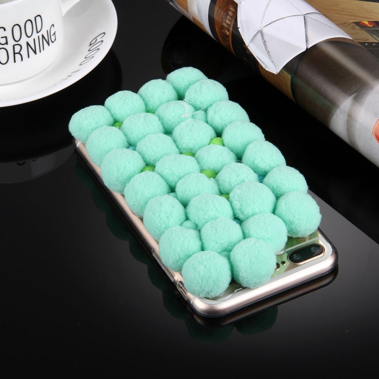 For iPhone 8 Plus & 7 Plus   3D Furry Balls Pattern TPU Protective Case