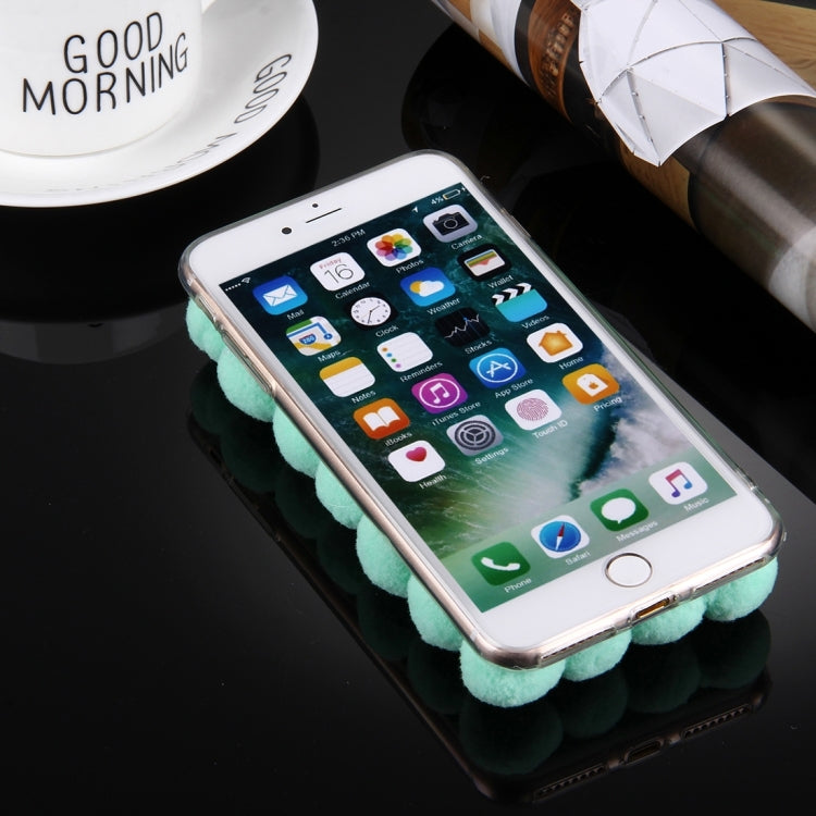 For iPhone 8 Plus & 7 Plus   3D Furry Balls Pattern TPU Protective Case