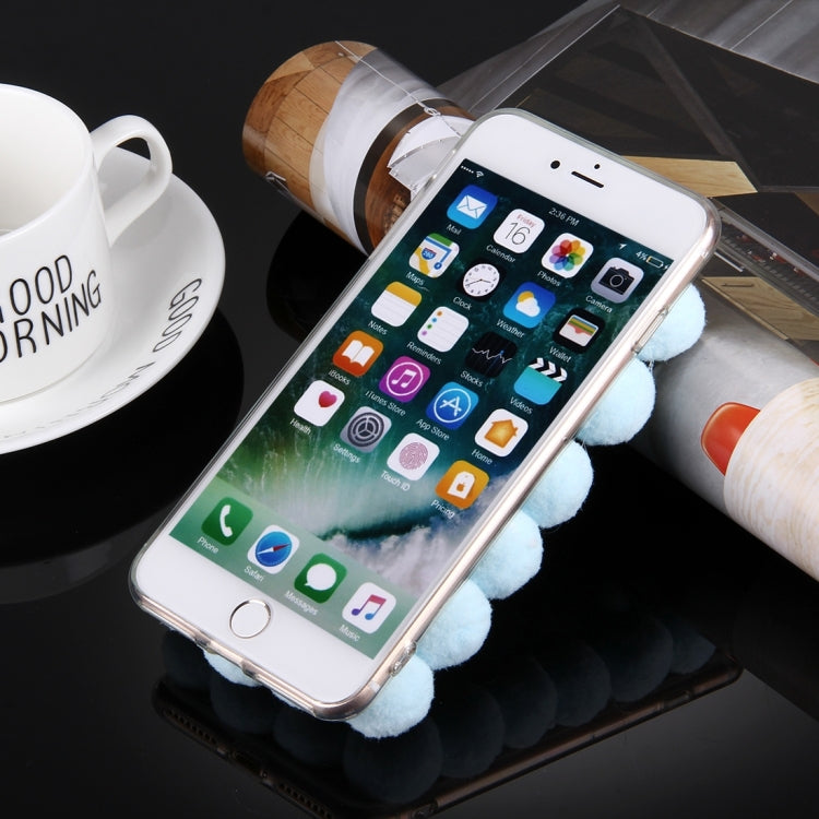 For iPhone 8 Plus & 7 Plus   3D Furry Balls Pattern TPU Protective Case