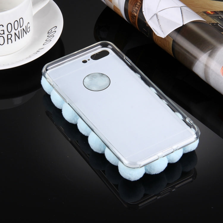 For iPhone 8 Plus & 7 Plus   3D Furry Balls Pattern TPU Protective Case