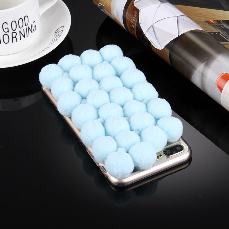 For iPhone 8 Plus & 7 Plus   3D Furry Balls Pattern TPU Protective Case