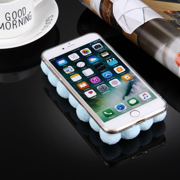 For iPhone 8 Plus & 7 Plus   3D Furry Balls Pattern TPU Protective Case