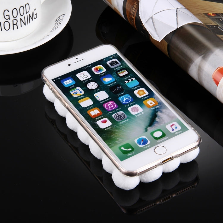 For iPhone 8 Plus & 7 Plus   3D Furry Balls Pattern TPU Protective Case