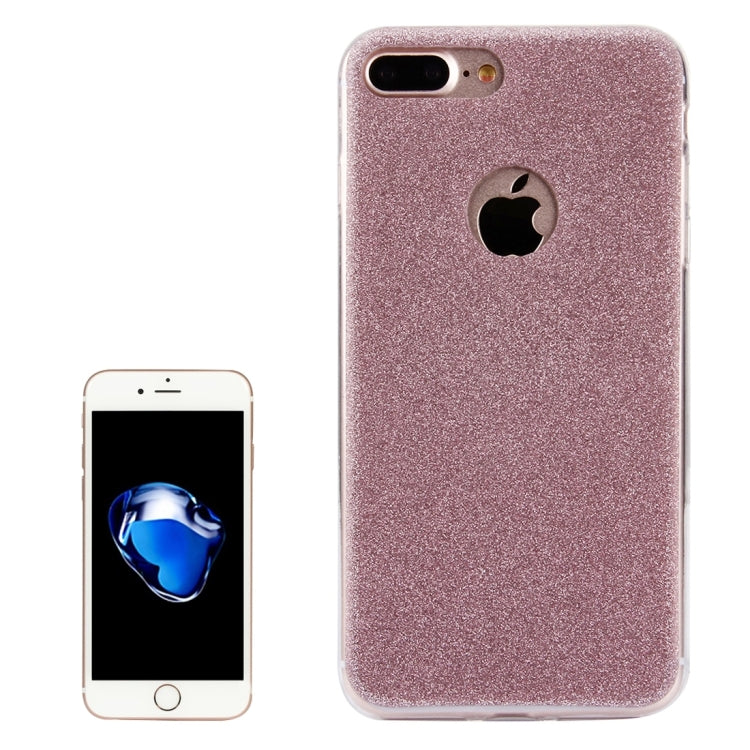 For iPhone 8 Plus & 7 Plus   Glitter Powder Soft TPU Protective Cover Case