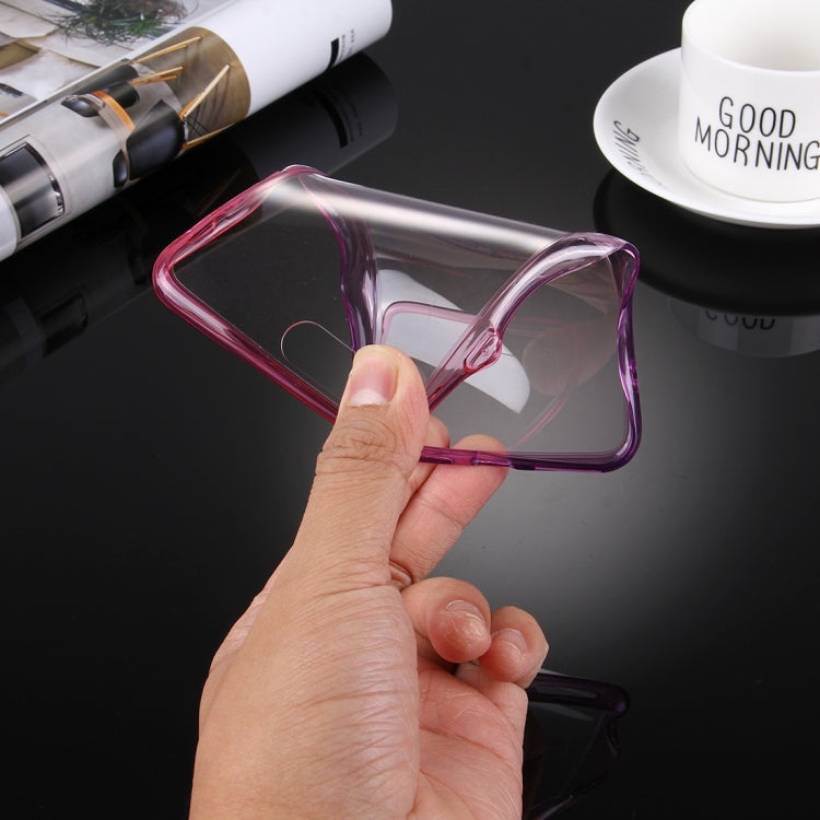 For iPhone 8 Plus & 7 Plus   Stylish Clear Crystal Gradient Color Acrylic + TPU Protective Case Back Cover