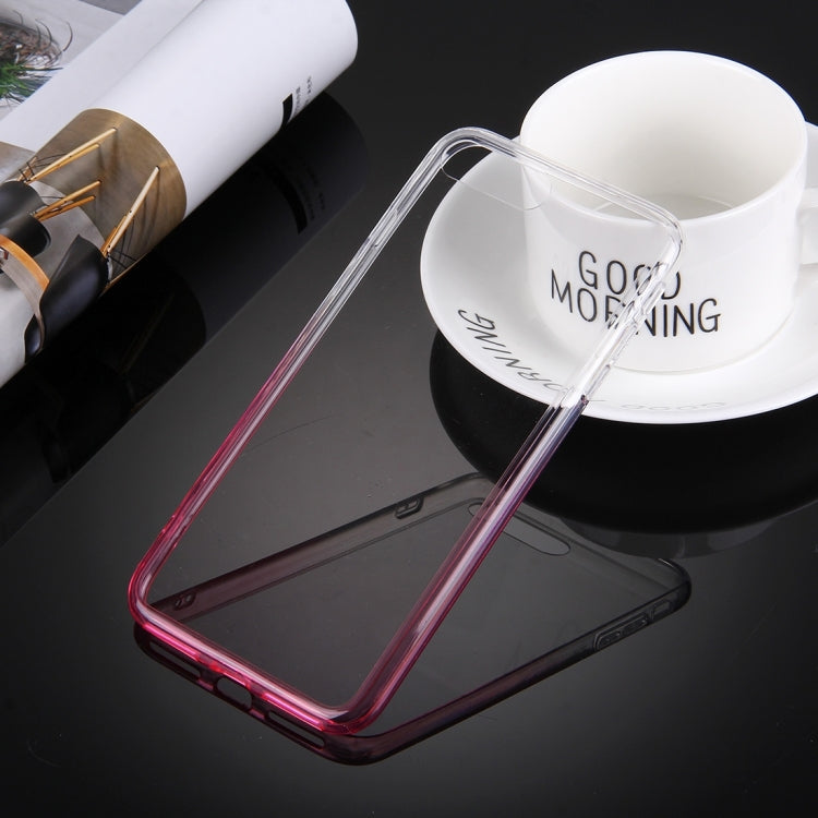 For iPhone 8 Plus & 7 Plus   Stylish Clear Crystal Gradient Color Acrylic + TPU Protective Case Back Cover