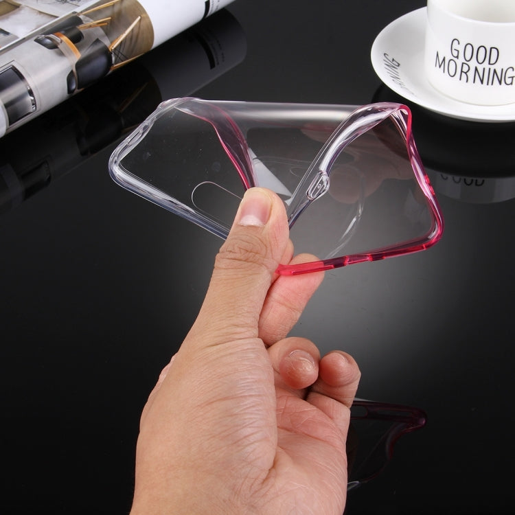For iPhone 8 Plus & 7 Plus   Stylish Clear Crystal Gradient Color Acrylic + TPU Protective Case Back Cover