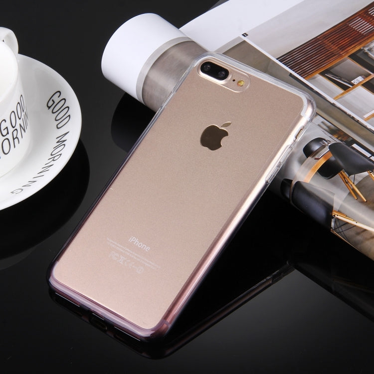 For iPhone 8 Plus & 7 Plus   Stylish Clear Crystal Gradient Color Acrylic + TPU Protective Case Back Cover