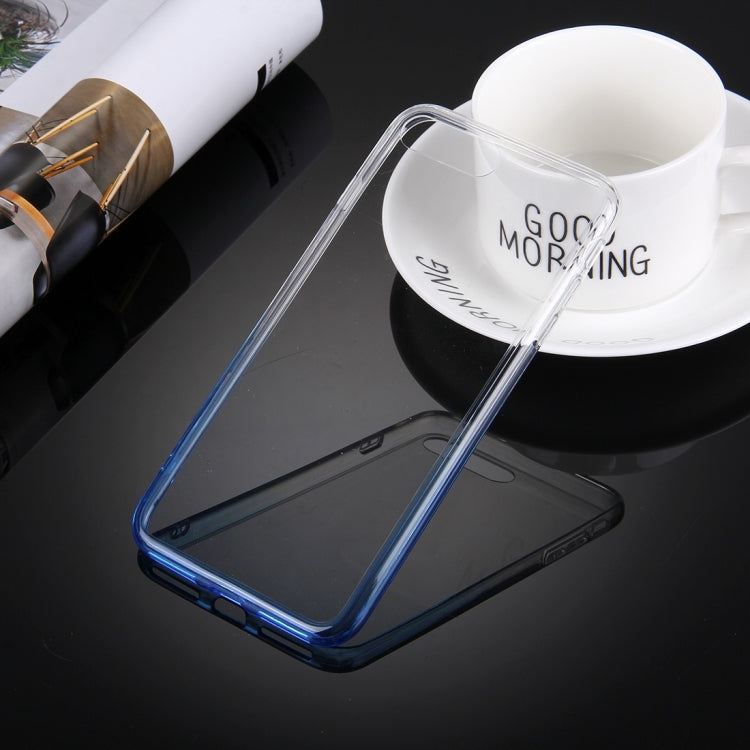 For iPhone 8 Plus & 7 Plus   Stylish Clear Crystal Gradient Color Acrylic + TPU Protective Case Back Cover