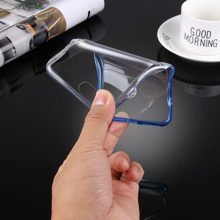 For iPhone 8 Plus & 7 Plus   Stylish Clear Crystal Gradient Color Acrylic + TPU Protective Case Back Cover