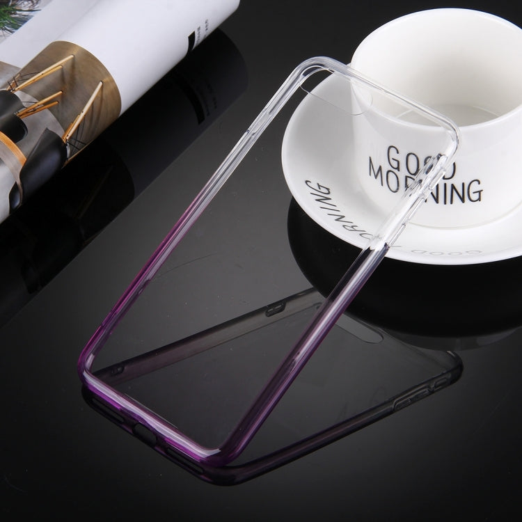 For iPhone 8 Plus & 7 Plus   Stylish Clear Crystal Gradient Color Acrylic + TPU Protective Case Back Cover