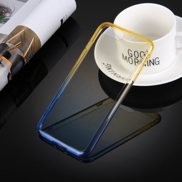 For iPhone 8 Plus & 7 Plus   Stylish Clear Crystal Gradient Color Acrylic + TPU Protective Case Back Cover