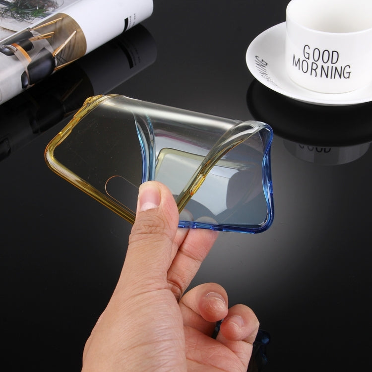 For iPhone 8 Plus & 7 Plus   Stylish Clear Crystal Gradient Color Acrylic + TPU Protective Case Back Cover