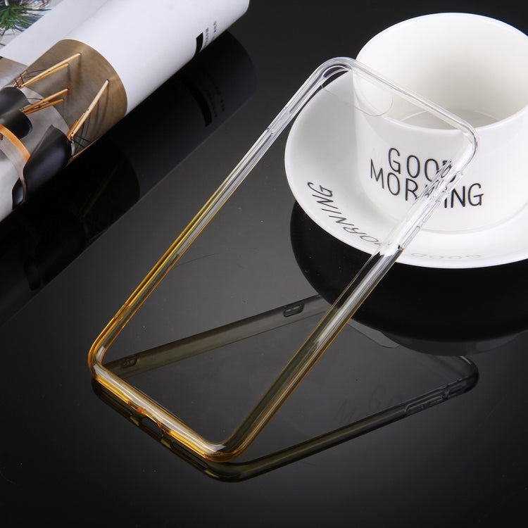 For iPhone 8 Plus & 7 Plus   Stylish Clear Crystal Gradient Color Acrylic + TPU Protective Case Back Cover