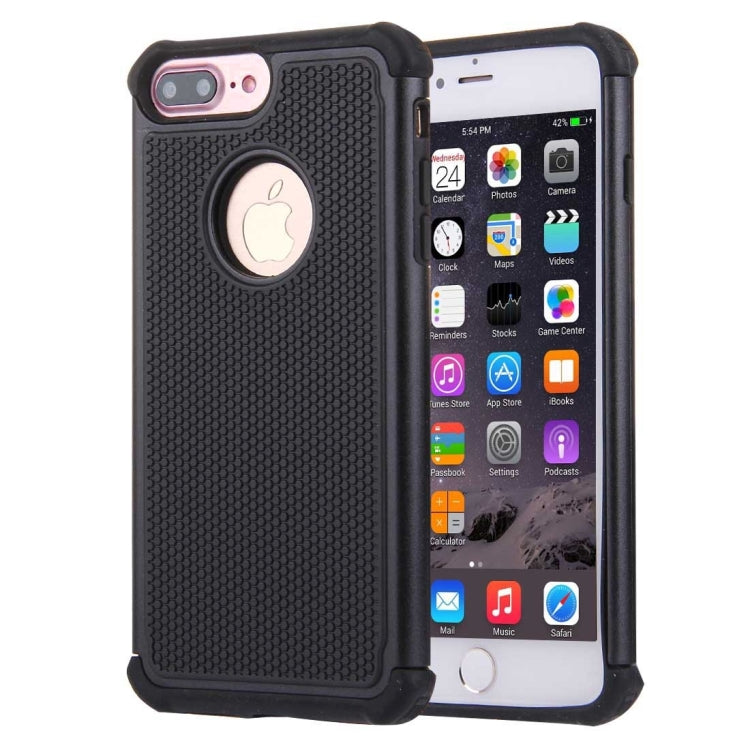 For iPhone 8 Plus & 7 Plus   Ball Texture Separable TPU + PC Shock-resistant Combination Case