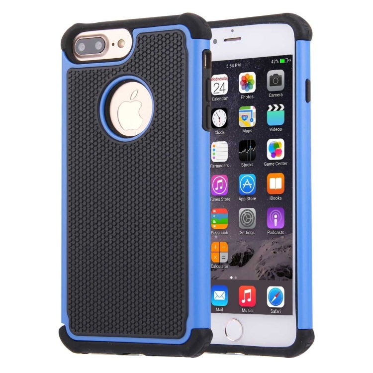 For iPhone 8 Plus & 7 Plus   Ball Texture Separable TPU + PC Shock-resistant Combination Case