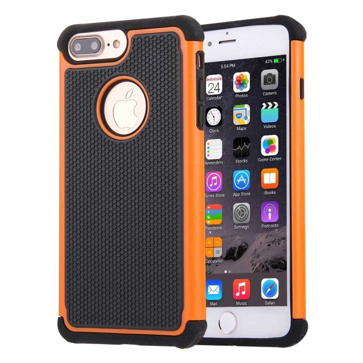 For iPhone 8 Plus & 7 Plus   Ball Texture Separable TPU + PC Shock-resistant Combination Case