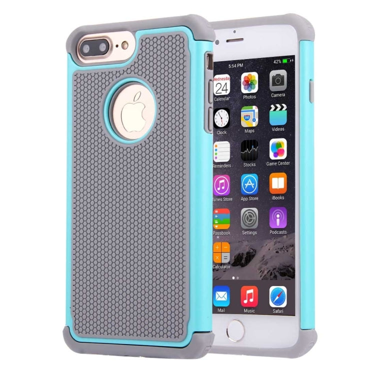 For iPhone 8 Plus & 7 Plus   Ball Texture Separable TPU + PC Shock-resistant Combination Case