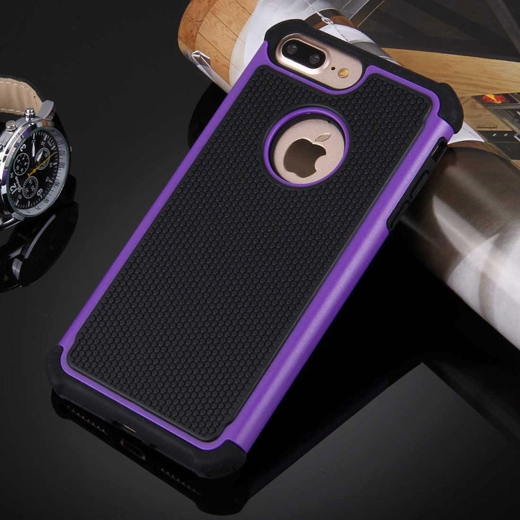 For iPhone 8 Plus & 7 Plus   Ball Texture Separable TPU + PC Shock-resistant Combination Case