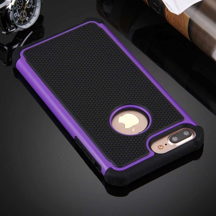 For iPhone 8 Plus & 7 Plus   Ball Texture Separable TPU + PC Shock-resistant Combination Case