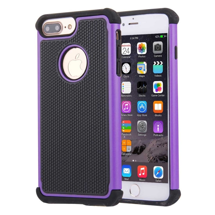 For iPhone 8 Plus & 7 Plus   Ball Texture Separable TPU + PC Shock-resistant Combination Case