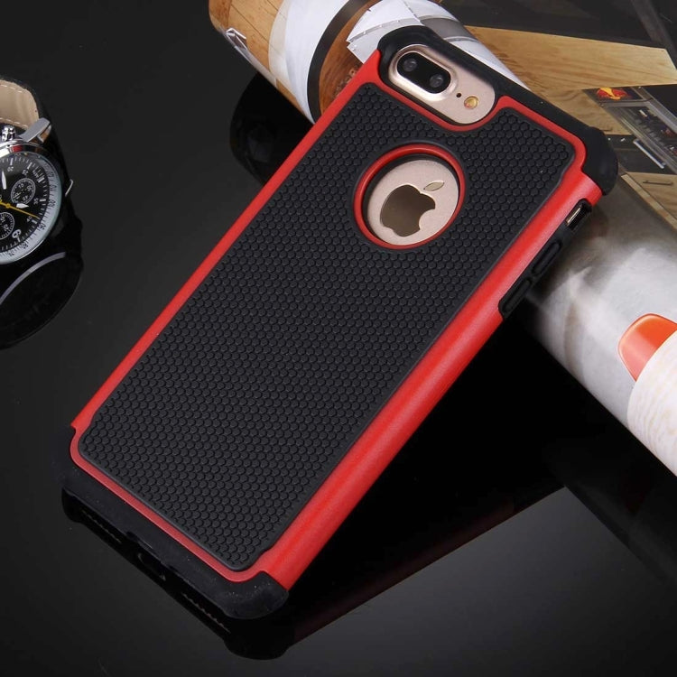 For iPhone 8 Plus & 7 Plus   Ball Texture Separable TPU + PC Shock-resistant Combination Case