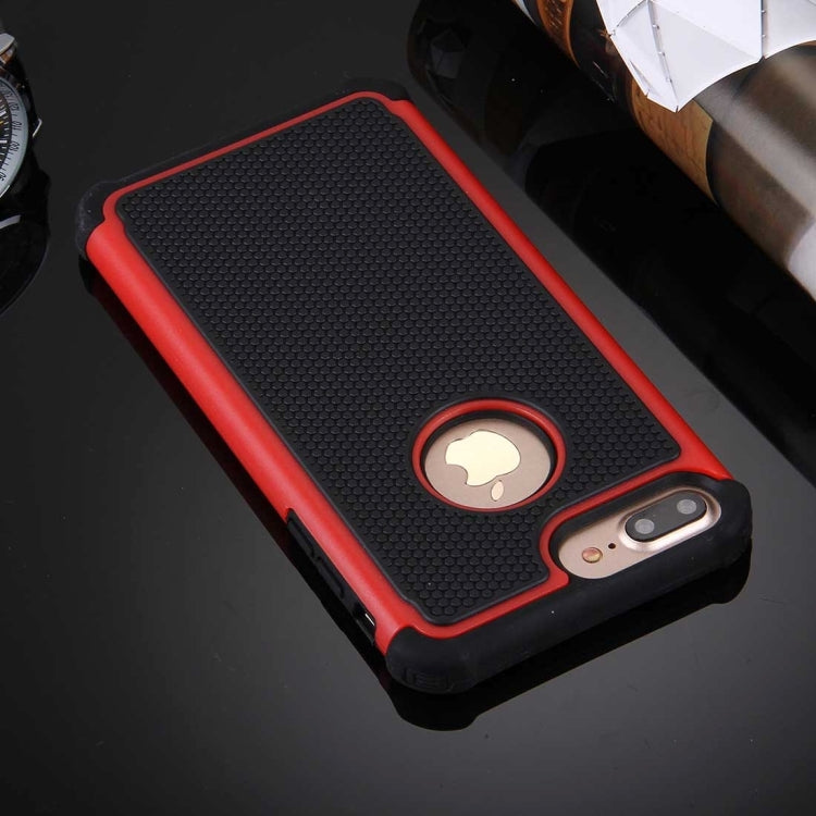 For iPhone 8 Plus & 7 Plus   Ball Texture Separable TPU + PC Shock-resistant Combination Case