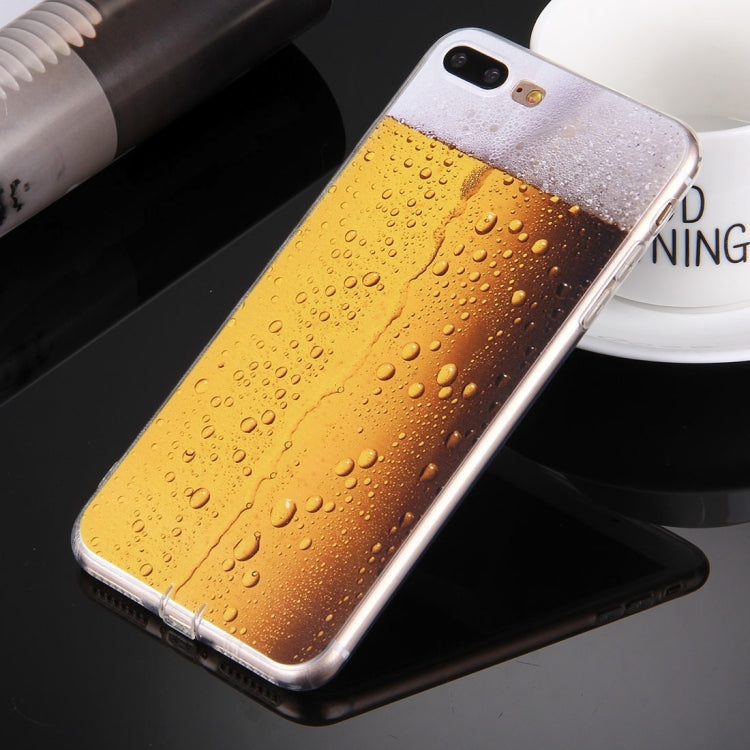 For iPhone 8 Plus & 7 Plus   Beer Pattern Soft TPU Protective Case