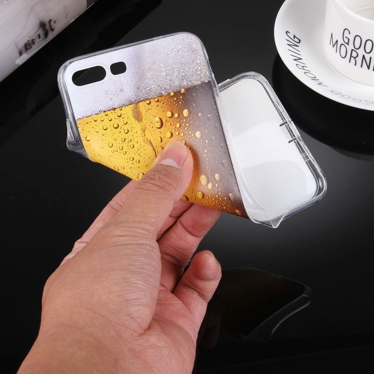 For iPhone 8 Plus & 7 Plus   Beer Pattern Soft TPU Protective Case