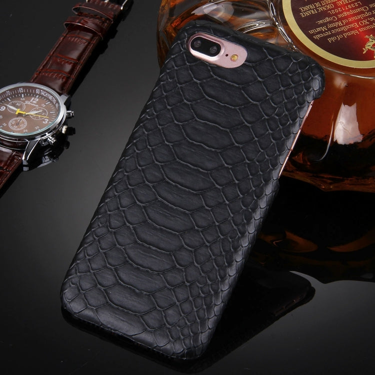 For iPhone 8 Plus & 7 Plus   Snakeskin Texture Paste Skin PC Protective Case