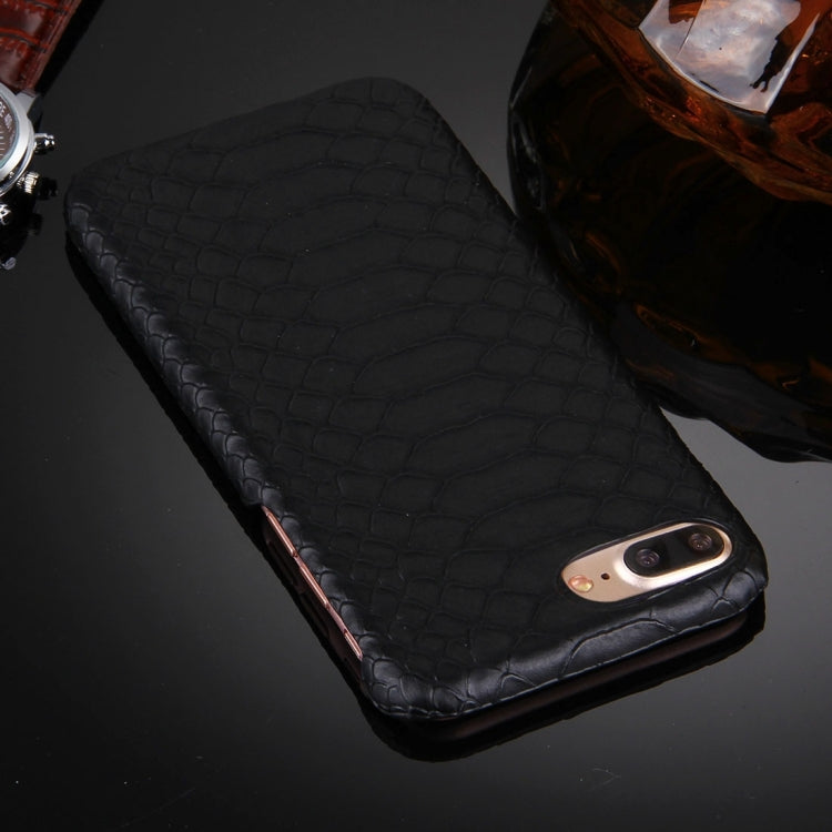 For iPhone 8 Plus & 7 Plus   Snakeskin Texture Paste Skin PC Protective Case