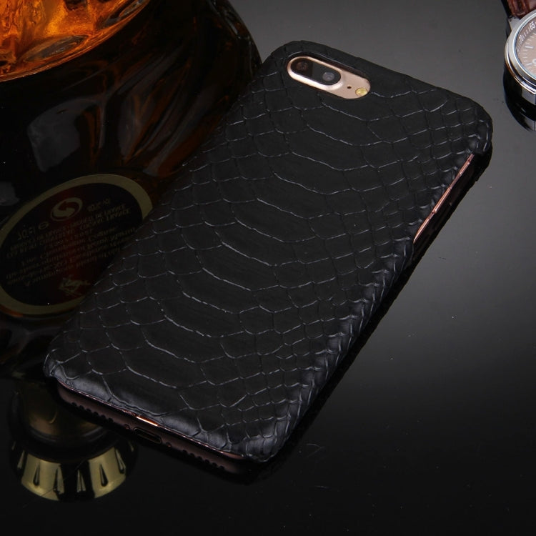 For iPhone 8 Plus & 7 Plus   Snakeskin Texture Paste Skin PC Protective Case