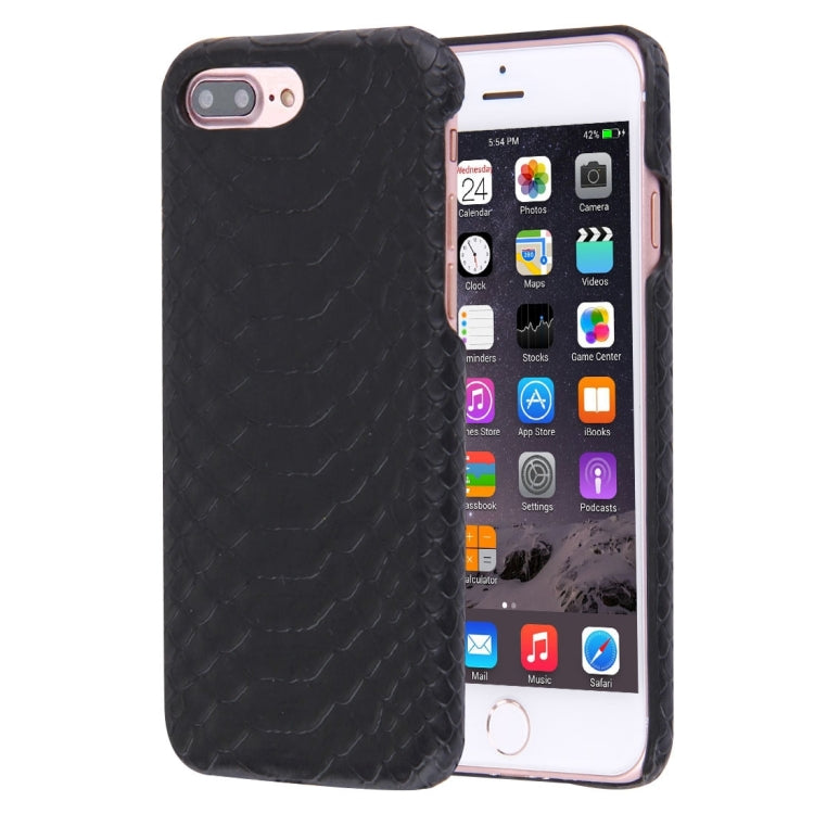 For iPhone 8 Plus & 7 Plus   Snakeskin Texture Paste Skin PC Protective Case