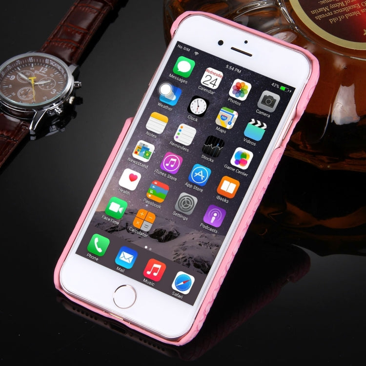 For iPhone 8 Plus & 7 Plus   Snakeskin Texture Paste Skin PC Protective Case