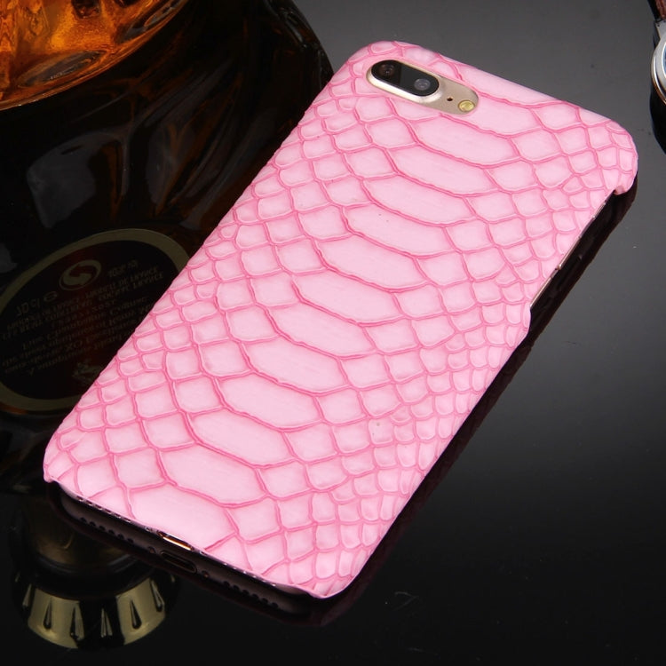 For iPhone 8 Plus & 7 Plus   Snakeskin Texture Paste Skin PC Protective Case
