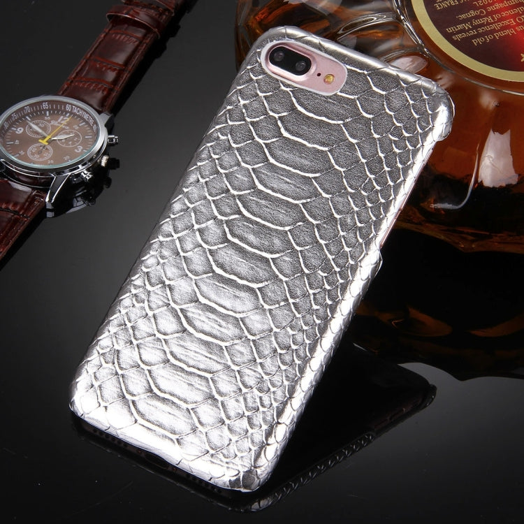 For iPhone 8 Plus & 7 Plus   Snakeskin Texture Paste Skin PC Protective Case