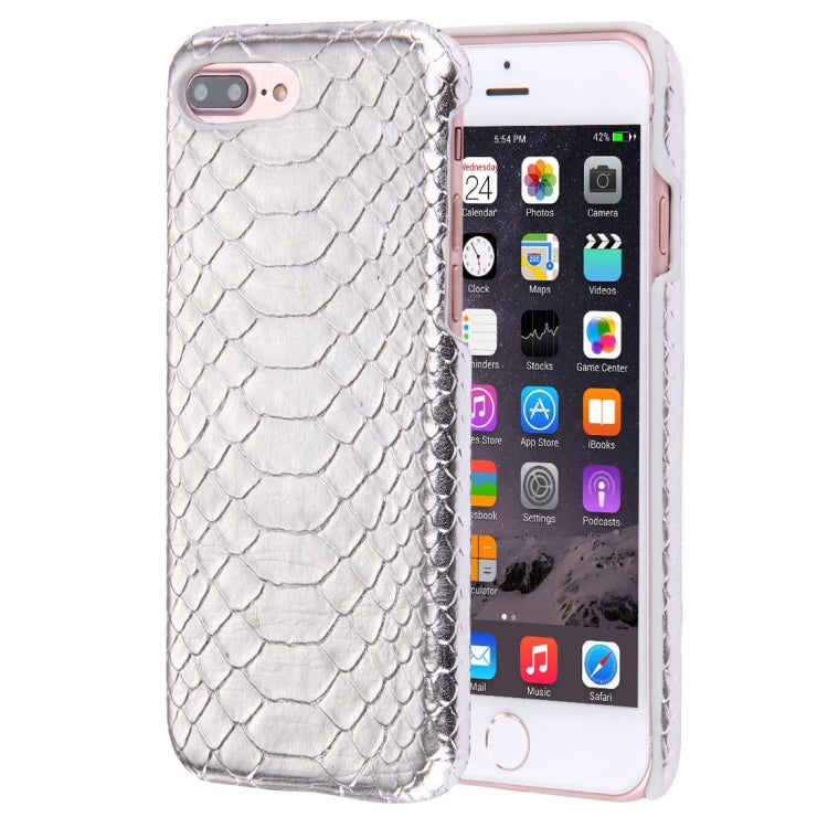 For iPhone 8 Plus & 7 Plus   Snakeskin Texture Paste Skin PC Protective Case