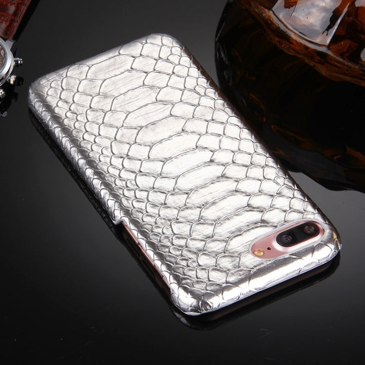 For iPhone 8 Plus & 7 Plus   Snakeskin Texture Paste Skin PC Protective Case
