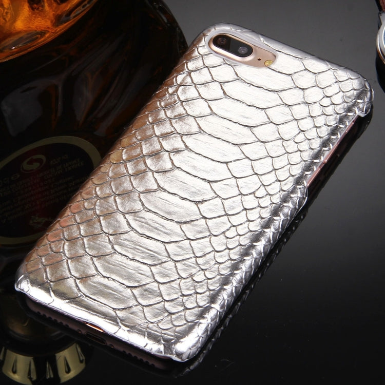 For iPhone 8 Plus & 7 Plus   Snakeskin Texture Paste Skin PC Protective Case