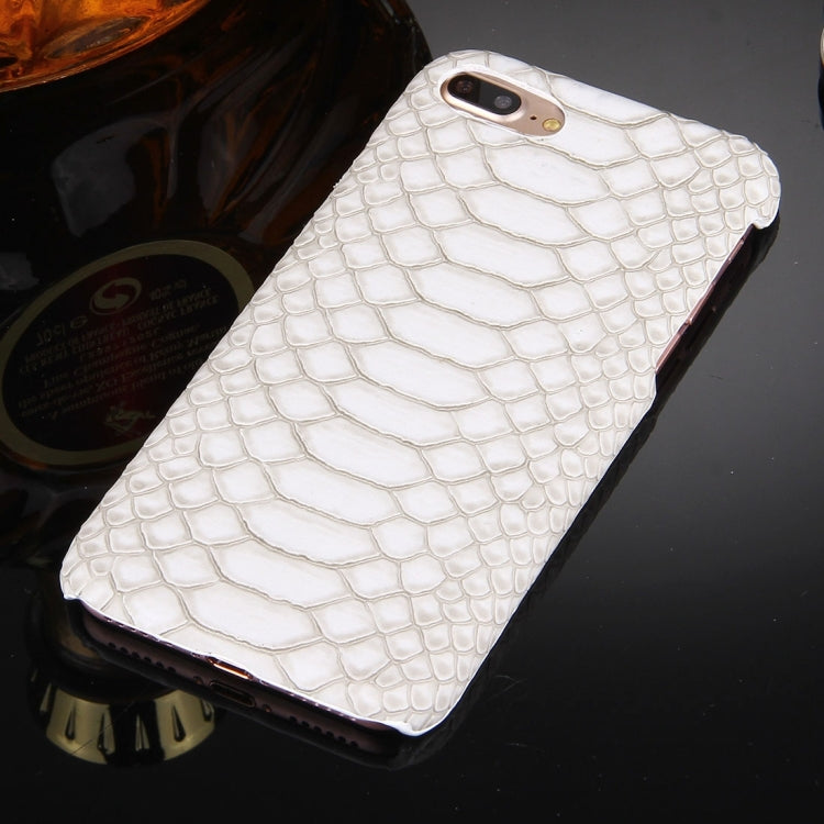 For iPhone 8 Plus & 7 Plus   Snakeskin Texture Paste Skin PC Protective Case